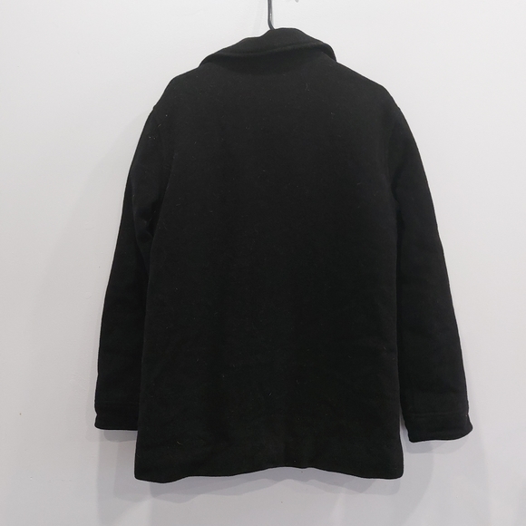 Roots Men's Black Wool Peacoat Jacket Small - Picture 5 of 5